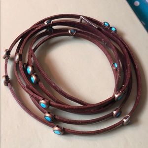 Leather wrap bracelet